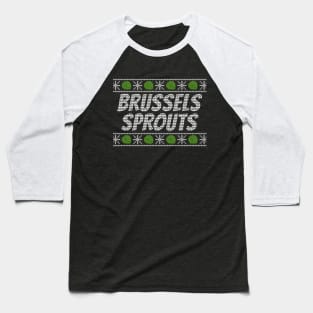 Christmas Brussels Sprouts Baseball T-Shirt